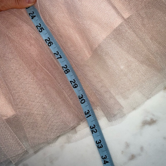 Chicwish Nude Pink Layered Tulle Skirt - Picture 7 of 8